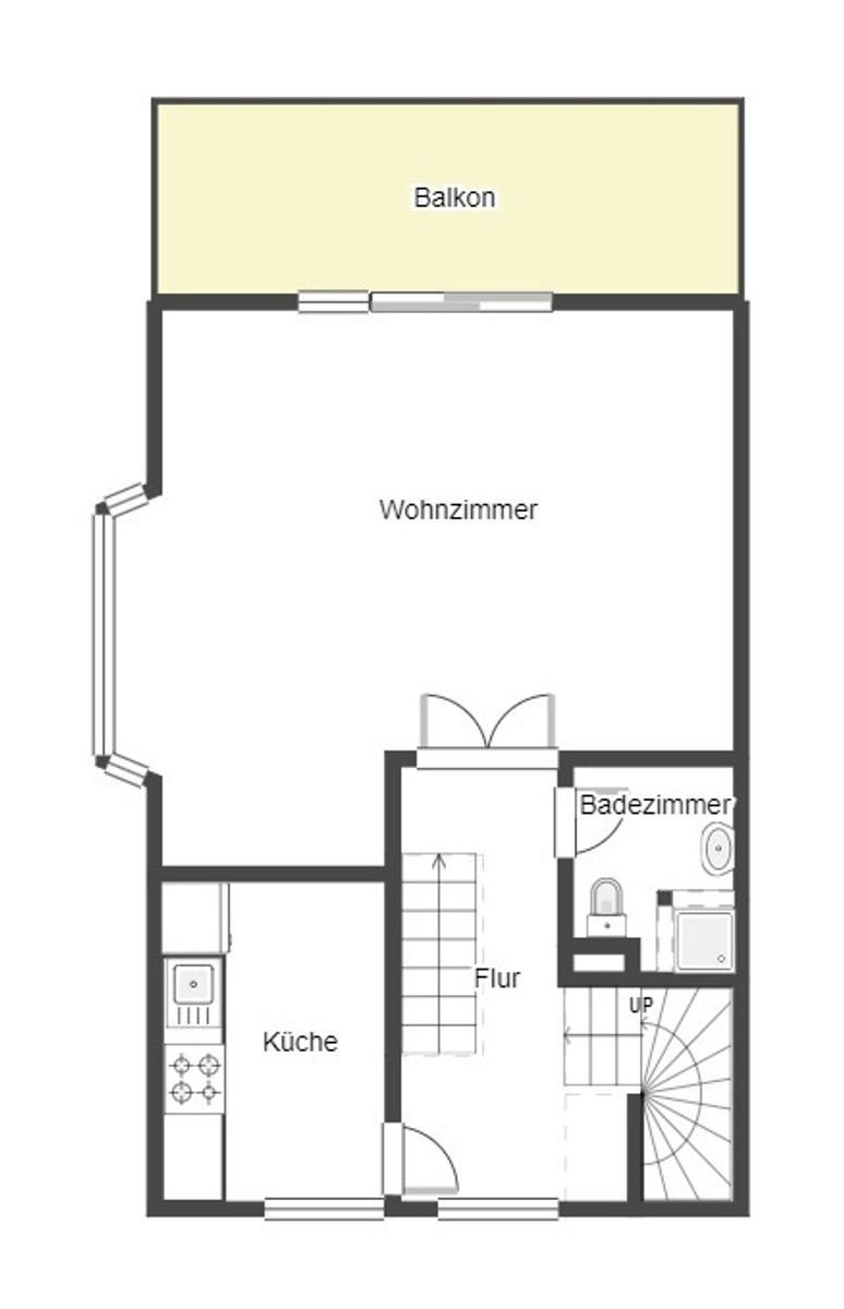 Maisonette zum Kauf 225.000 € 3 Zimmer 87 m²<br/>Wohnfläche 1.<br/>Geschoss Fährhof Wiek 18556