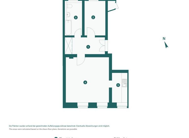 Wohnung zum Kauf provisionsfrei 162.000 € 2 Zimmer 47 m² EG Reichpietschstraße 47 Reudnitz-Thonberg Leipzig 04317