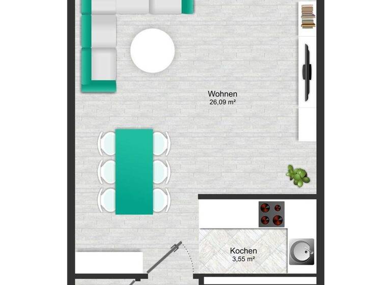 Studio zur Miete 1.101 € 1 Zimmer 41,9 m² 7. Geschoss frei ab sofort Forst-Kasten-Allee 131 Thalk.Obersendl.-Forsten-Fürstenr.-Solln München 81475