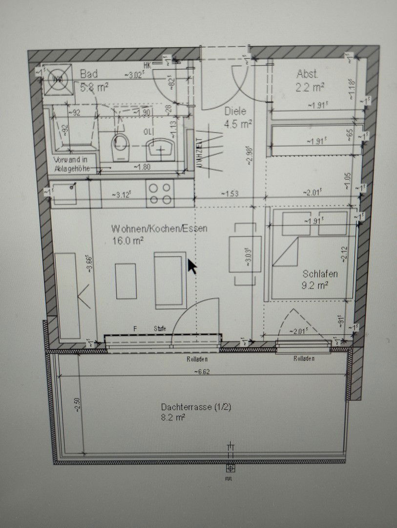 Penthouse zur Miete 645 € 1,5 Zimmer 45,9 m²<br/>Wohnfläche 3.<br/>Geschoss 01.02.2025<br/>Verfügbarkeit Pfarrer-Belz-Weg 10 Dietesheim Mühlheim am Main 63165