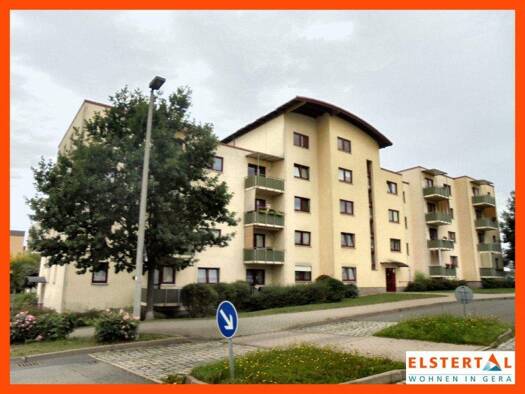 Wohnung zur Miete nur mit Wohnberechtigungsschein 253 € 2 Zimmer 60 m² 2. Geschoss frei ab 01.02.2026 Gaußweg 2 Bieblach-Ost Gera 07552