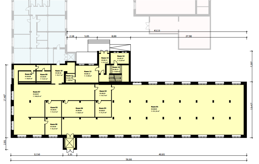 Bürofläche zur Miete 3 € 740,7 m²<br/>Bürofläche L.-F.-Schönherr-Straße 32 Siedlung Neundorf Plauen 08523