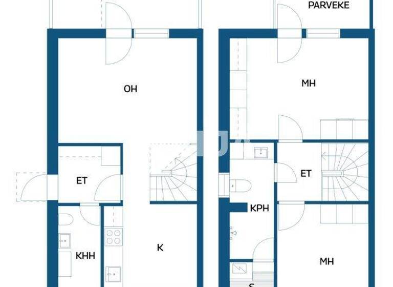 Reihenmittelhaus zum Kauf 259.000 € 3 Zimmer 75,5 m² 6.566 m² Grundstück Kalastajankuja 1 Espoo 02230