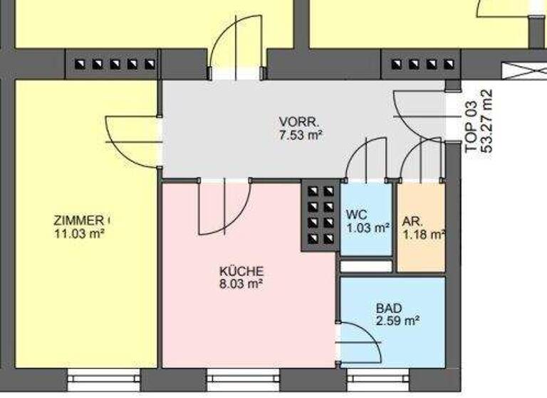 Wohnung zur Miete 476 € 2 Zimmer 55,7 m² 1. Geschoss Wiener Straße 76 Kapfenberg 8605