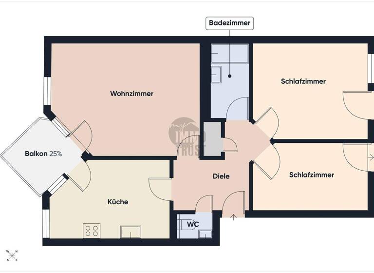 Wohnung zum Kauf 253.000 € 3 Zimmer 75 m² 3. Geschoss frei ab 01.05.2026 Rastatt 76437
