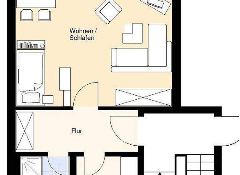 Studio zur Miete 281 € 1 Zimmer 46,1 m² 2. Geschoss Am Kloster 7 Halberstadt 38820