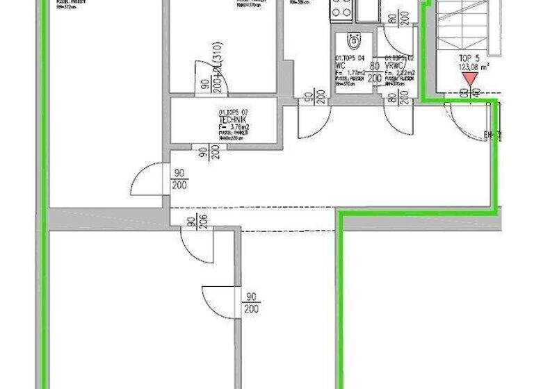 Büro zur Miete 1.600 € 4 Zimmer 123 m² Bürofläche Joanneumring Innere Stadt Graz 8010