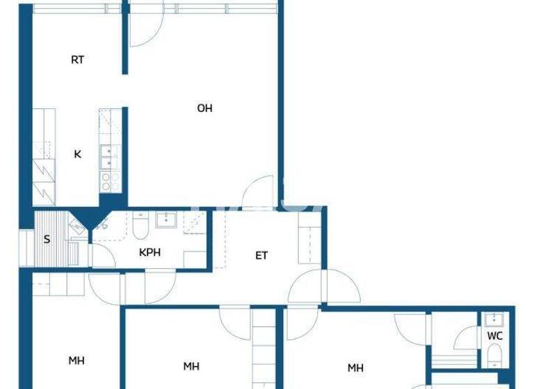 Studio zum Kauf 44.000 € 4 Zimmer 92 m² 4. Geschoss Ruiskukkatie 11-13 Oulu 90580