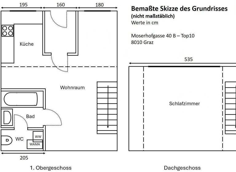 Wohnung zur Miete 632 € 2 Zimmer 64 m² Moserhofgasse Jakomini Graz 8010