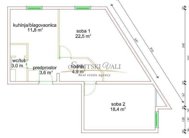 Büro zur Miete 1.300 € 2 Zimmer Split