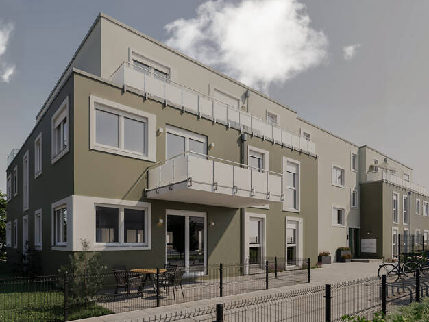Terrassenwohnung zum Kauf - Neubau provisionsfrei 461.229 € 3 Zimmer 90,3 m² EG frei ab sofort Flurstraße 82 Nordstadt Fürth 90765