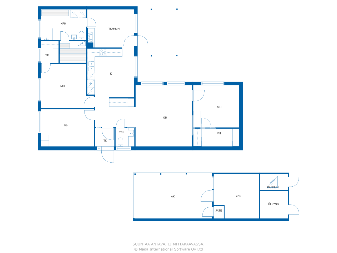 Einfamilienhaus zum Kauf 45.000 € 5 Zimmer 117 m²<br/>Wohnfläche 1.192 m²<br/>Grundstück Paavontie 3 Kemi 94830