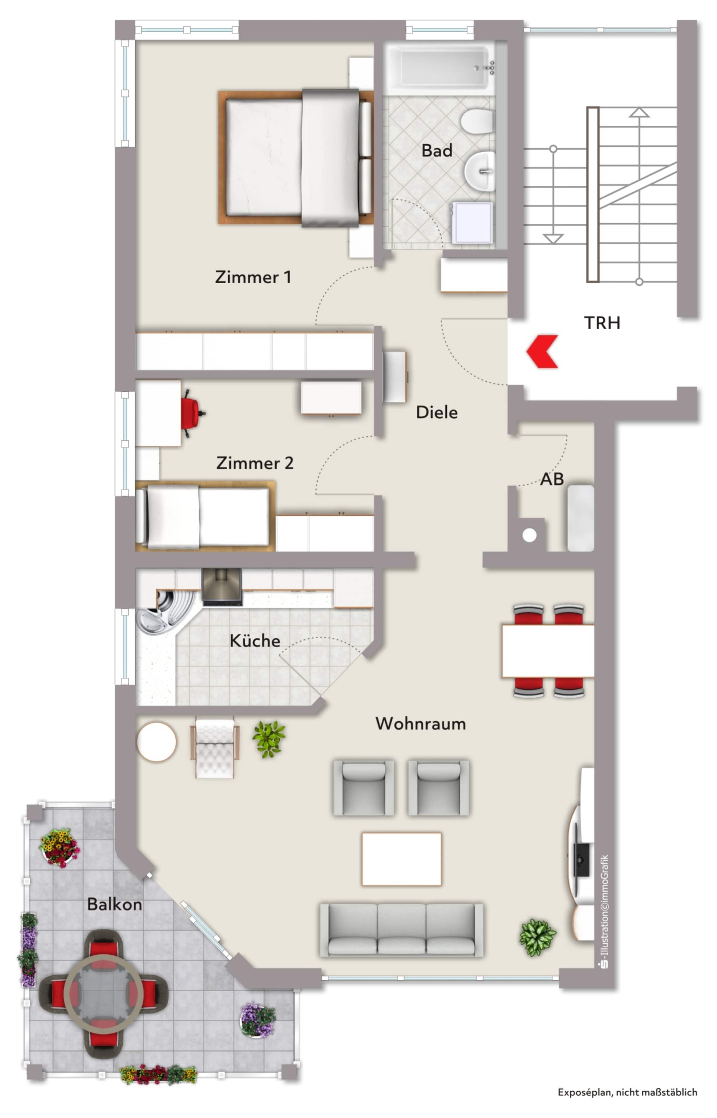 Wohnung zum Kauf 255.000 € 3 Zimmer 84,6 m²<br/>Wohnfläche ab sofort<br/>Verfügbarkeit Marktheidenfeld Marktheidenfeld 97828