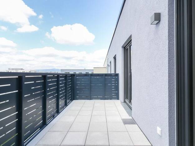 Penthouse zur Miete - Erstbezug 2.214 € 4 Zimmer 114,4 m² 6. Geschoss frei ab 01.10.2025 Karoline-Veith-Straße 27 Bockenheim Frankfurt-Bockenheim 60486