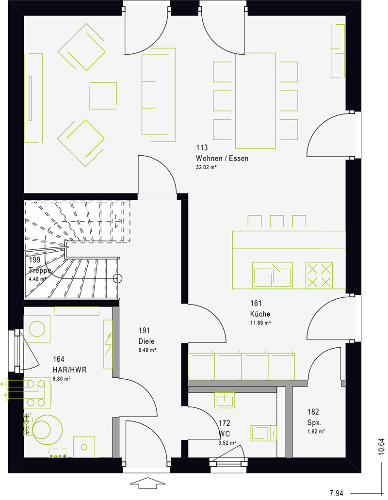 Einfamilienhaus zum Kauf provisionsfrei 275.689 € 4 Zimmer 137,5 m²<br/>Wohnfläche 655 m²<br/>Grundstück Hessen Osterwieck 38835