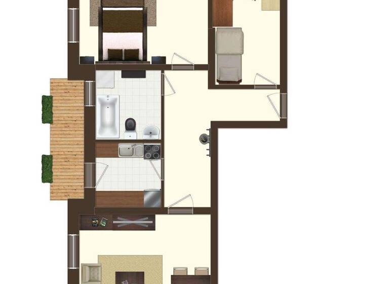 Wohnung zur Miete 410 € 3 Zimmer 71,1 m² 6. Geschoss Ostring 64 Königshufen Görlitz 02828