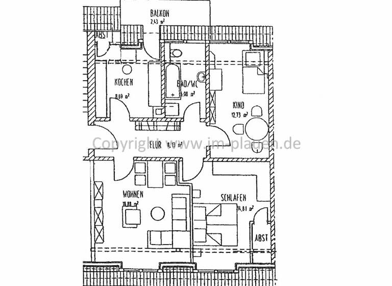 Wohnung zum Kauf 62.500 € 3 Zimmer 72,1 m² 4. Geschoss Straßberger Straße 94 Stadtmitte Plauen 08527