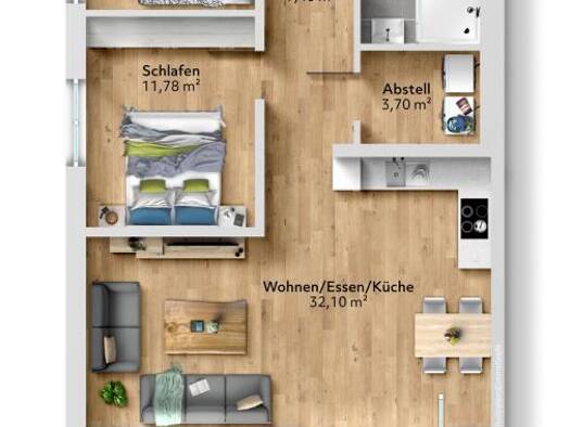 Terrassenwohnung zum Kauf provisionsfrei als Kapitalanlage geeignet 379.000 € 3 Zimmer 74 m² Bohlingen Singen (Hohentwiel) 78224