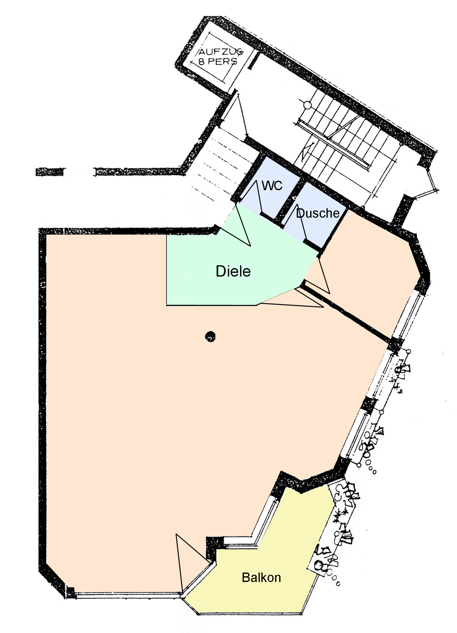 Wohnung zur Miete 750 € 2 Zimmer 107 m²<br/>Wohnfläche 1.<br/>Geschoss Bad Pyrmont Bad Pyrmont 31812