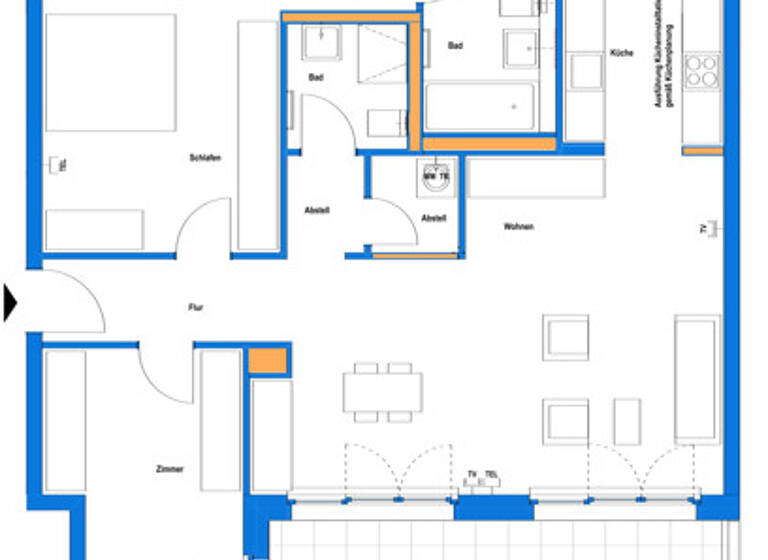 Penthouse zur Miete 1.613 € 3 Zimmer 114,5 m²<br/>Wohnfläche 5.<br/>Geschoss 01.06.2025<br/>Verfügbarkeit Rheinallee 4 g Süd Ludwigshafen am Rhein, Süd 67061