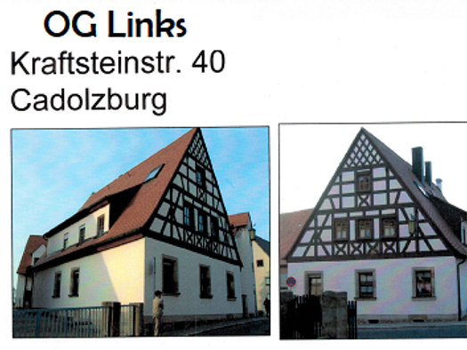 Wohnung zur Miete 490 € 2 Zimmer 45 m² Geschoss 2/3 frei ab sofort Kraftsteinstraße 40 Cadolzburg 90556