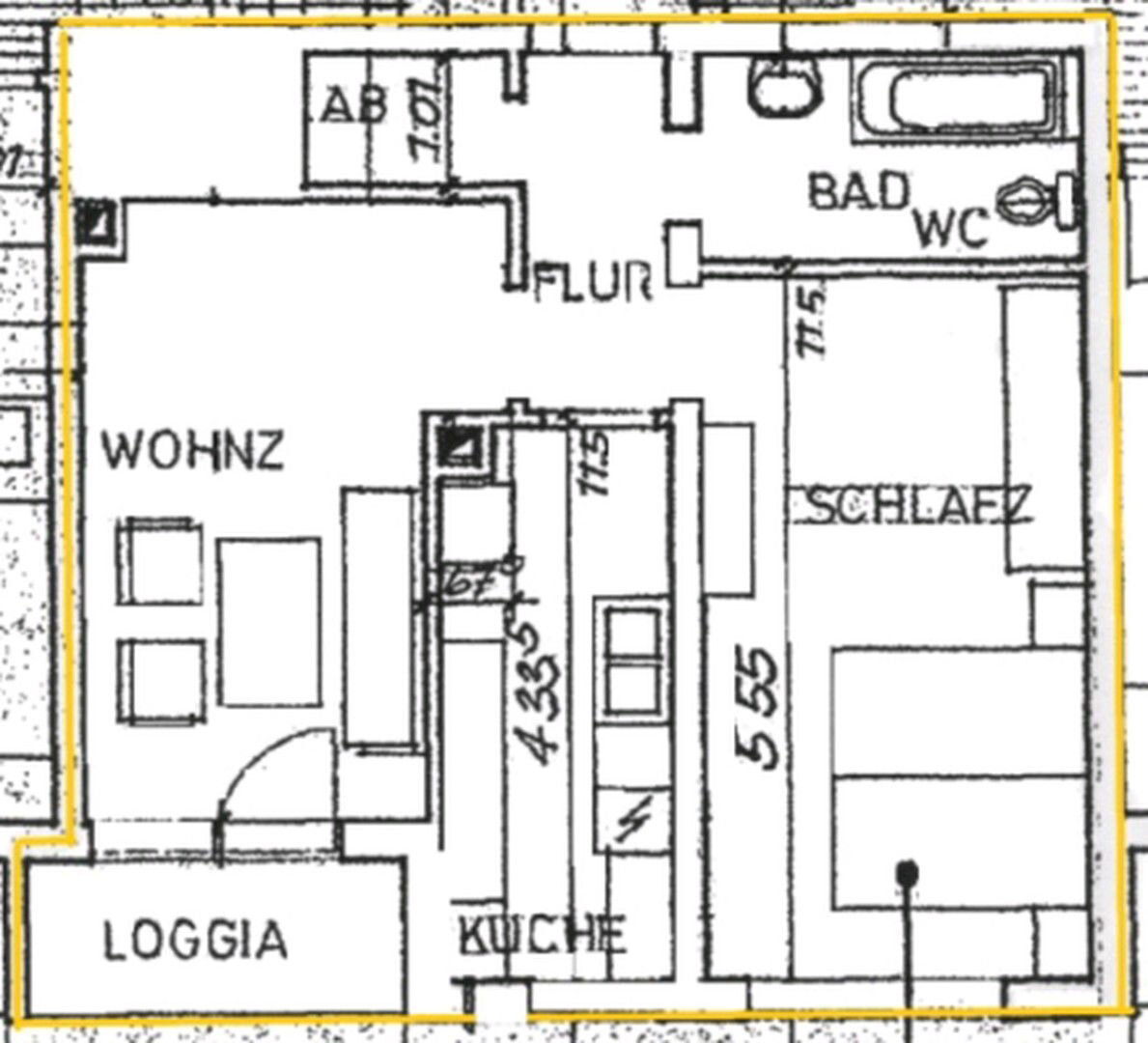 Wohnung zum Kauf provisionsfrei 169.000 € 2 Zimmer 50 m²<br/>Wohnfläche 1.<br/>Geschoss Wildbadstr. Neumarkt Neumarkt 92318