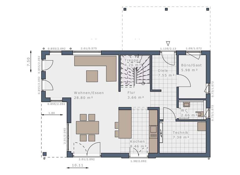 Einfamilienhaus zum Kauf provisionsfrei 672.358 € 4 Zimmer 131 m² 859 m² Grundstück Pausin Schönwalde-Glien 14621