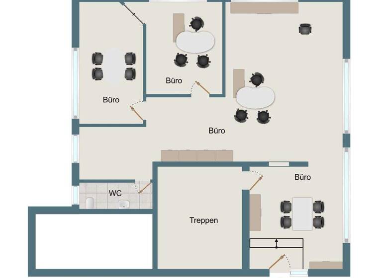 Büro zur Miete provisionsfrei 995 € 3 Zimmer 109 m² Bürofläche Werderstraße 16A Müllheim 79379