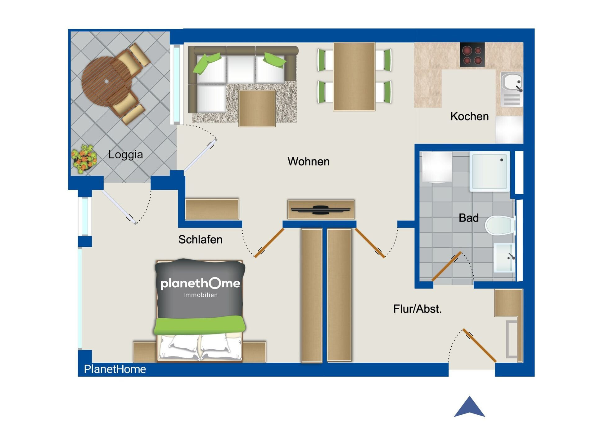 Wohnung zum Kauf 349.000 € 2 Zimmer 58,3 m²<br/>Wohnfläche 3.<br/>Geschoss Eidelstedt Hamburg 22523