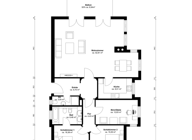 Wohnung zum Kauf 1.396.000 € 4 Zimmer 133,2 m² Reichenau 78479