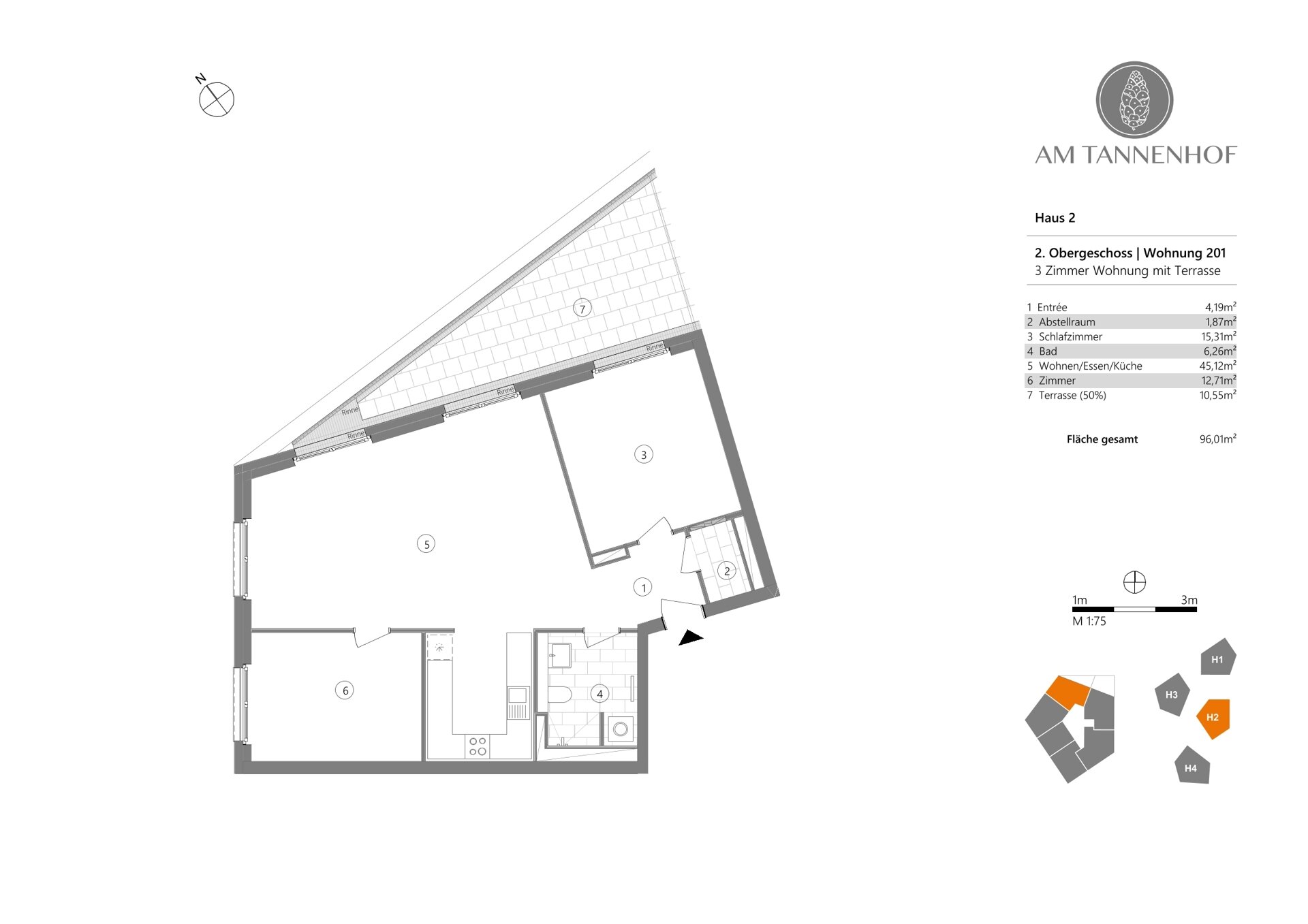 Wohnung zur Miete 1.325 € 3 Zimmer 95,3 m²<br/>Wohnfläche 2.<br/>Geschoss Baden-Baden - Kernstadt Baden-Baden 76530