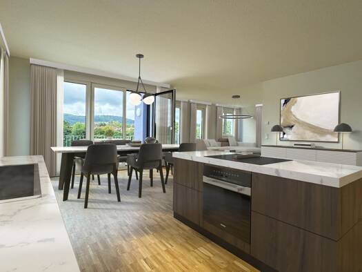 Wohnung zum Kauf - Neubau provisionsfrei 715.000 € 3 Zimmer 124,3 m² 3. Geschoss frei ab sofort Seehaldenweg 6 Höfen Winnenden 71364