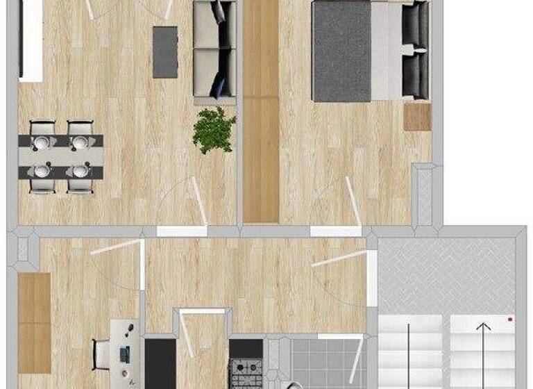 Wohnung zur Miete 351 € 3 Zimmer 58,4 m² 2. Geschoss Werner-Seelenbinder-Str. 47 Gröba Riesa 01591