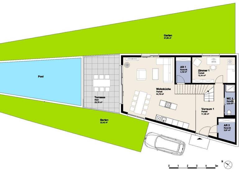 Doppelhaushälfte zum Kauf - Erstbezug provisionsfrei 890.000 € 6 Zimmer 164,1 m² Klosterneuburg 3400