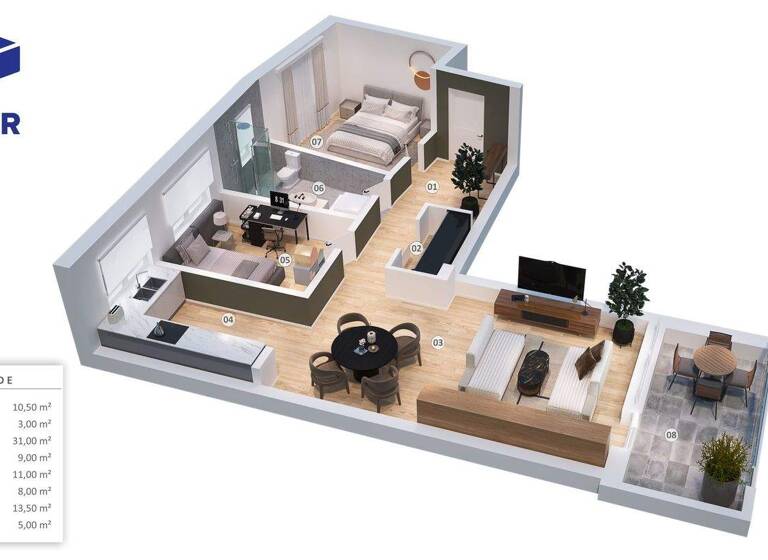 Wohnung zum Kauf - Erstbezug 370.370 € 3 Zimmer 91 m² 2. Geschoss Adolf-Hennecke-Straße 2b Senftenberg 01968