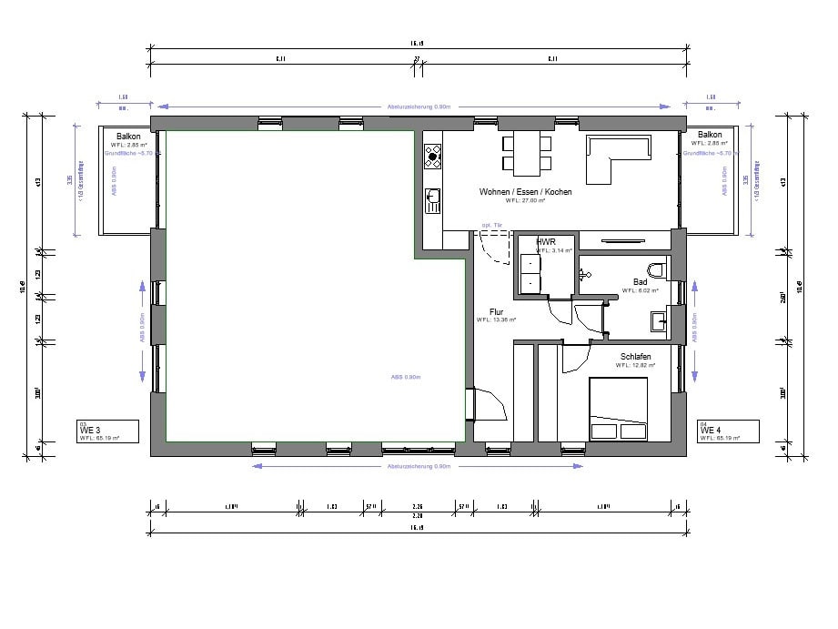 Wohnung zum Kauf 283.500 € 2 Zimmer 65,2 m²<br/>Wohnfläche Billerbeck 48727