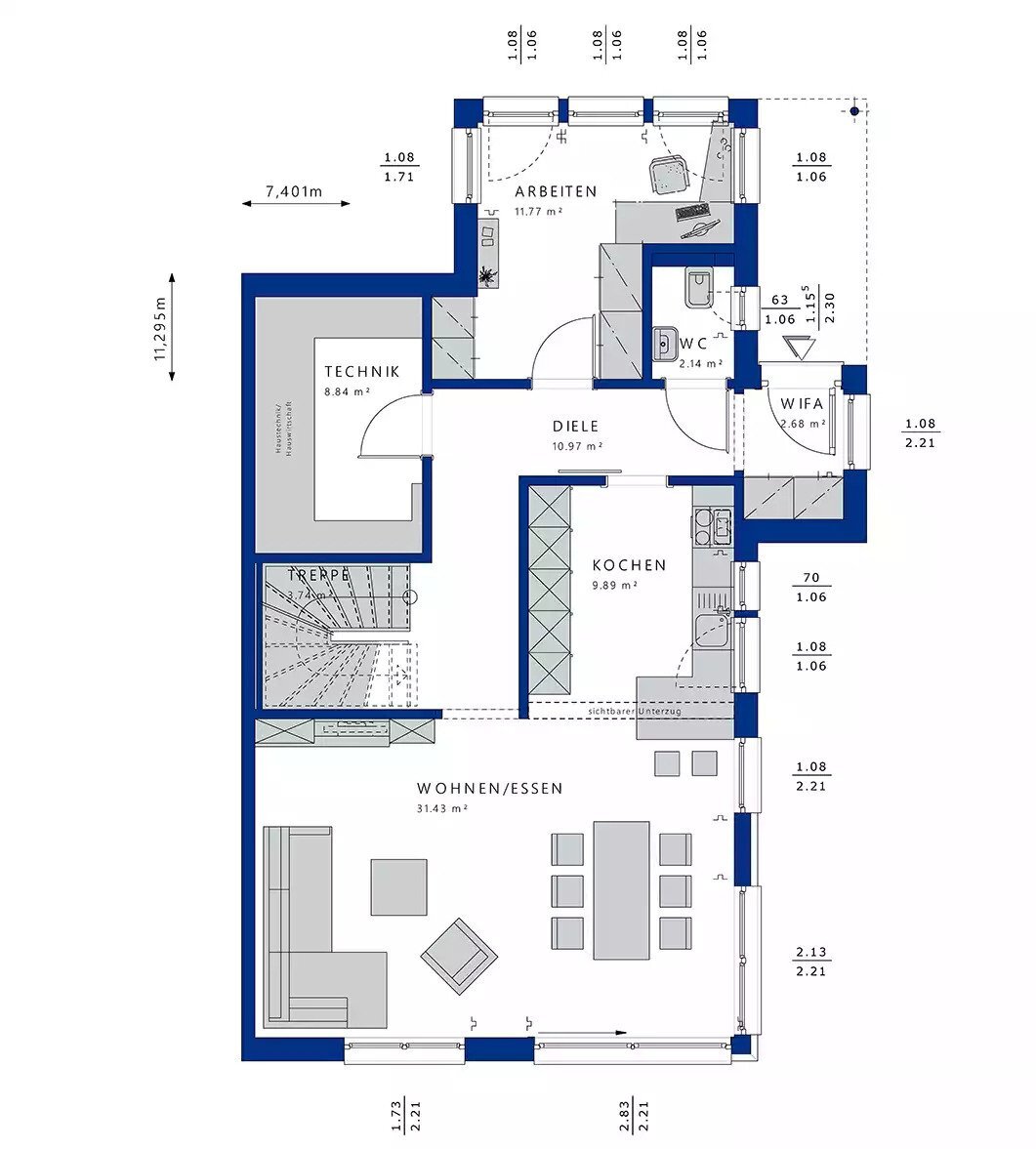 Doppelhaushälfte zum Kauf 698.999 € 5 Zimmer 162 m²<br/>Wohnfläche 960 m²<br/>Grundstück Nienberge Münster Nienberge 48161