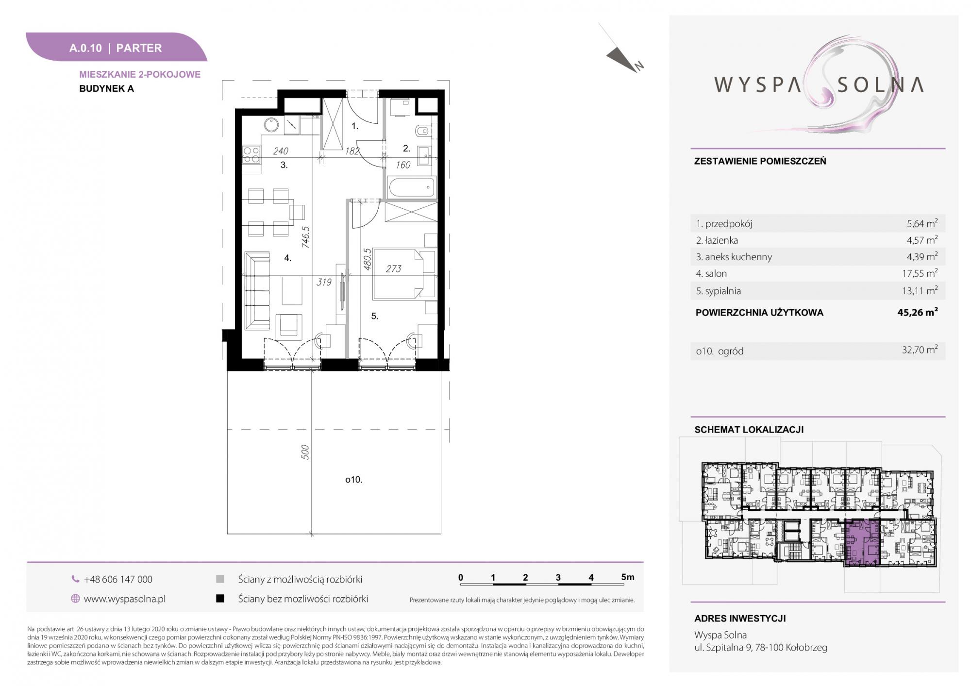 Studio zum Kauf provisionsfrei 118.523 € 2 Zimmer 45,3 m²<br/>Wohnfläche EG<br/>Geschoss Szpitalna 12 Kolobrzeg 78-100