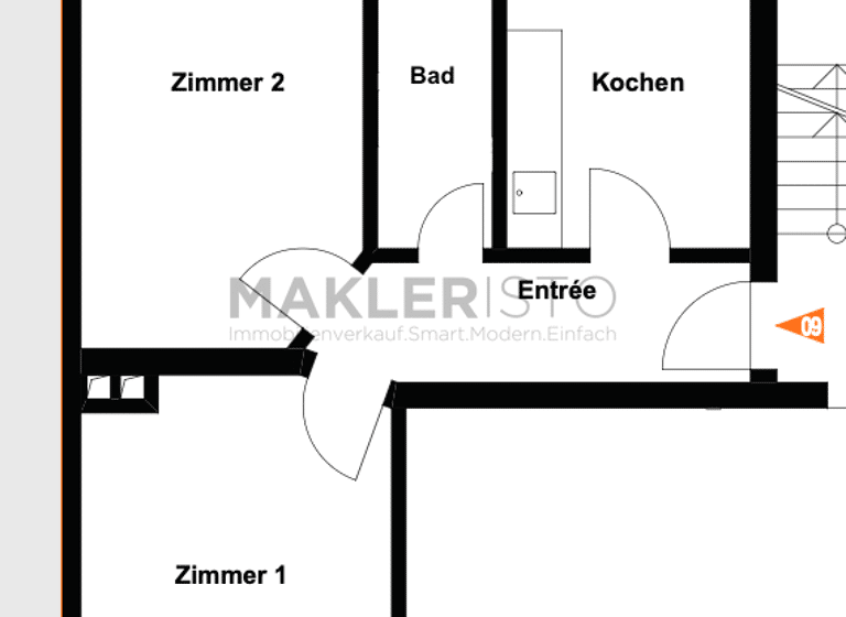 Wohnung zur Miete 600 € 2 Zimmer 55 m² 3. Geschoss frei ab sofort Untere Eichstädtstraße 28 Stötteritz Leipzig 04299
