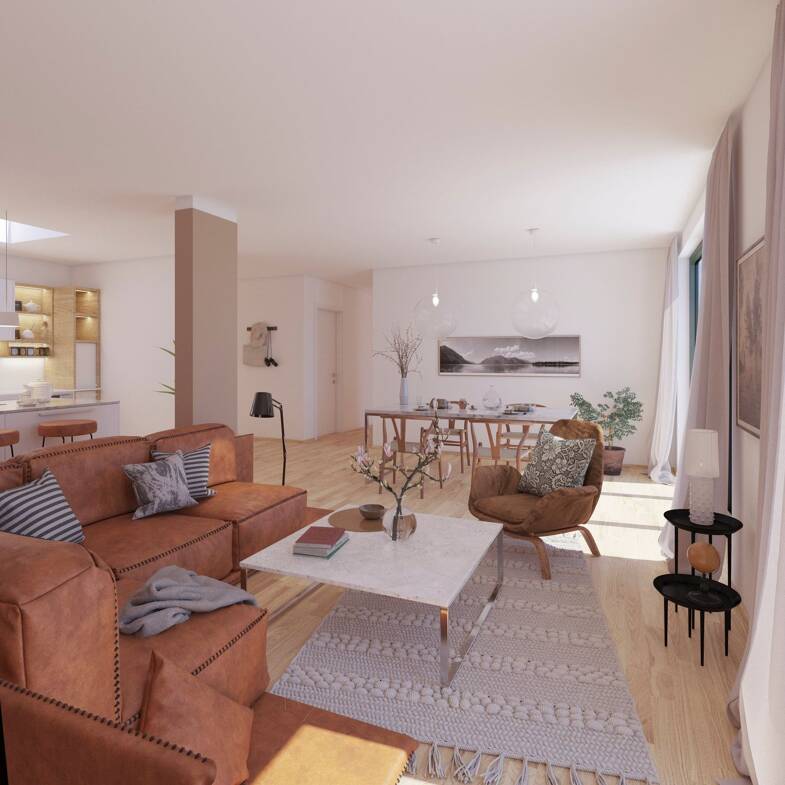 Terrassenwohnung zur Miete - Neubau 1.724 € 4 Zimmer 114,9 m² Dachgeschoss, 5. Geschoss frei ab 01.12.2025 Jacobstraße 14 Innenstadt Halle (Saale) 06110