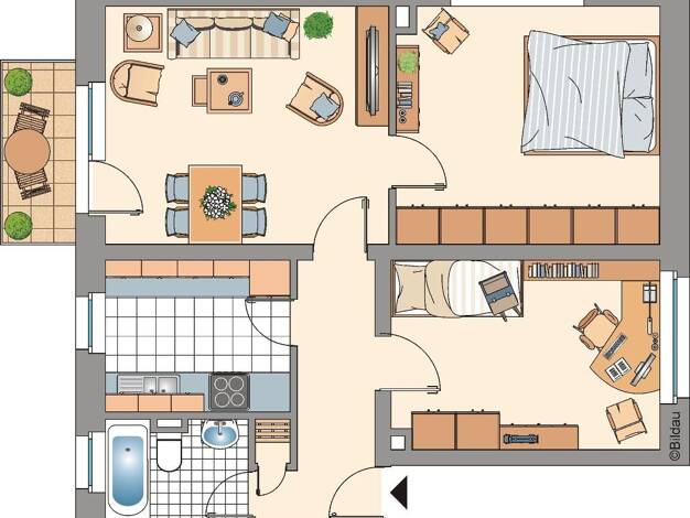 Wohnung zur Miete 469 € 3 Zimmer 61 m² 1. Geschoss Wegenerstraße 22 Ückendorf Gelsenkirchen-Süd 45886