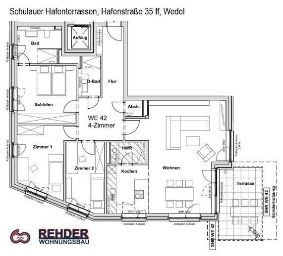 Terrassenwohnung zum Kauf provisionsfrei 1.135.000 € 4 Zimmer 137,8 m²<br/>Wohnfläche EG<br/>Geschoss Hafenstraße 41 Wedel 22880