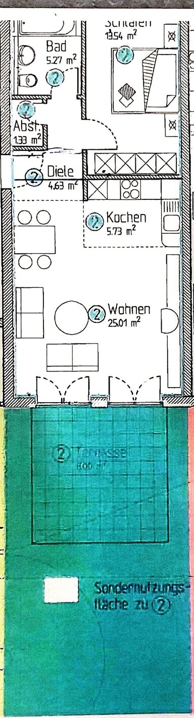 Wohnung zur Miete 850 € 2 Zimmer 60 m² EG frei ab sofort Litzelstetten Konstanz 78465