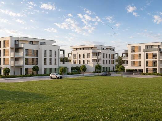 Terrassenwohnung zum Kauf - Erstbezug provisionsfrei 196.000 € 2 Zimmer 50,3 m² Geschoss EG/4 frei ab 01.05.2028 Im Unterfeld Ravolzhausen Neuberg 63543