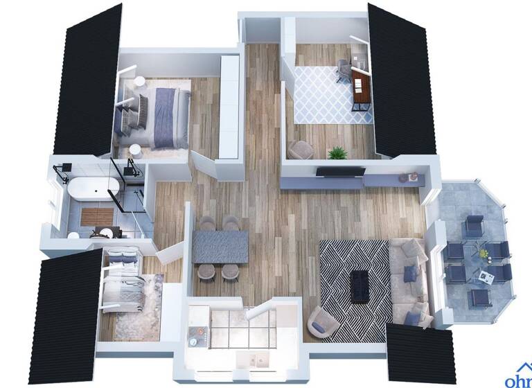 Wohnung zum Kauf provisionsfrei 349.000 € 4 Zimmer 92,8 m² 3. Geschoss Birkenheide 67134