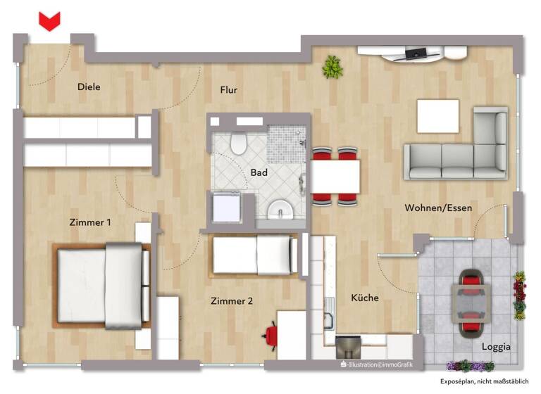 Wohnung zur Miete - Erstbezug 1.497 € 3 Zimmer 79,9 m² 2. Geschoss Leonberg 71229