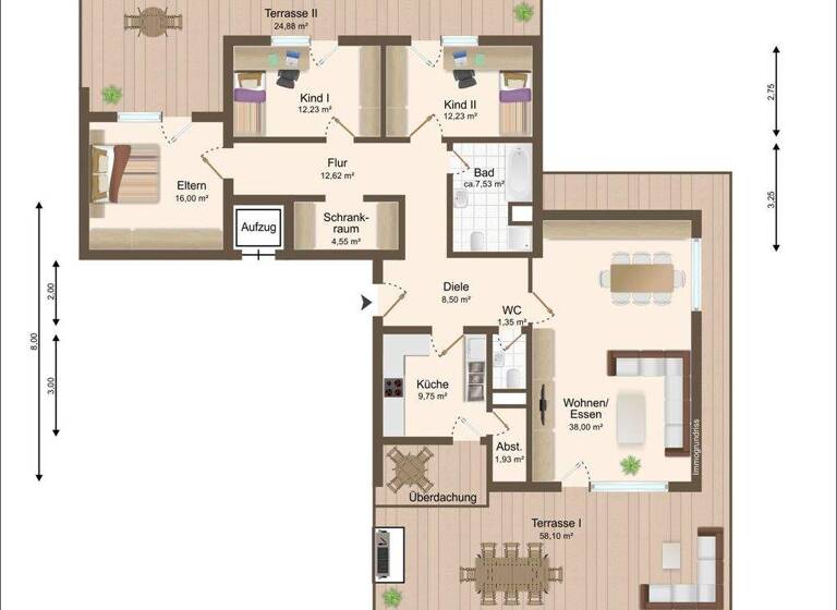 Penthouse zum Kauf 465.000 € 4,5 Zimmer 166 m² 4. Geschoss Schwetzingen 68723