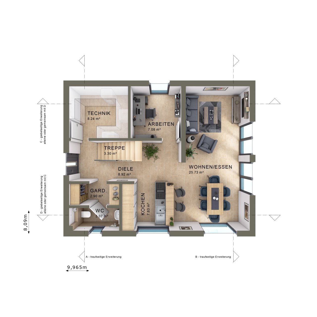 Einfamilienhaus zum Kauf provisionsfrei 448.000 € 5 Zimmer 130 m²<br/>Wohnfläche 463 m²<br/>Grundstück Statistischer Bezirk 43 Hamm 59077