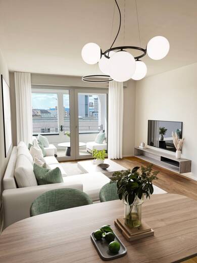 Wohnung zur Miete 1.275 € 2 Zimmer 57 m² 2. Geschoss frei ab sofort Frauenstr. 124 Mitte Ulm 89073