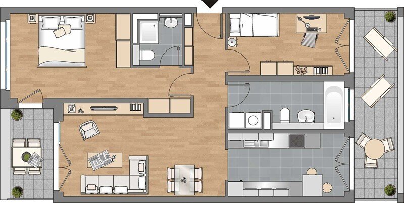 Wohnung zur Miete 1.132 € 3 Zimmer 90,8 m²<br/>Wohnfläche 2.<br/>Geschoss ab sofort<br/>Verfügbarkeit Rheinallee 10 Süd / Stadtbezirk 123 Ludwigshafen am Rhein, Süd 67061